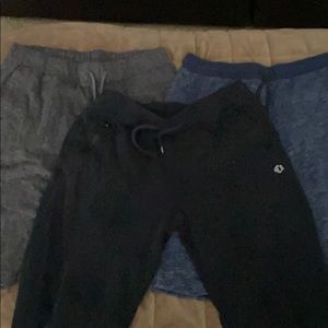 Hollister shorts and jogging pants...